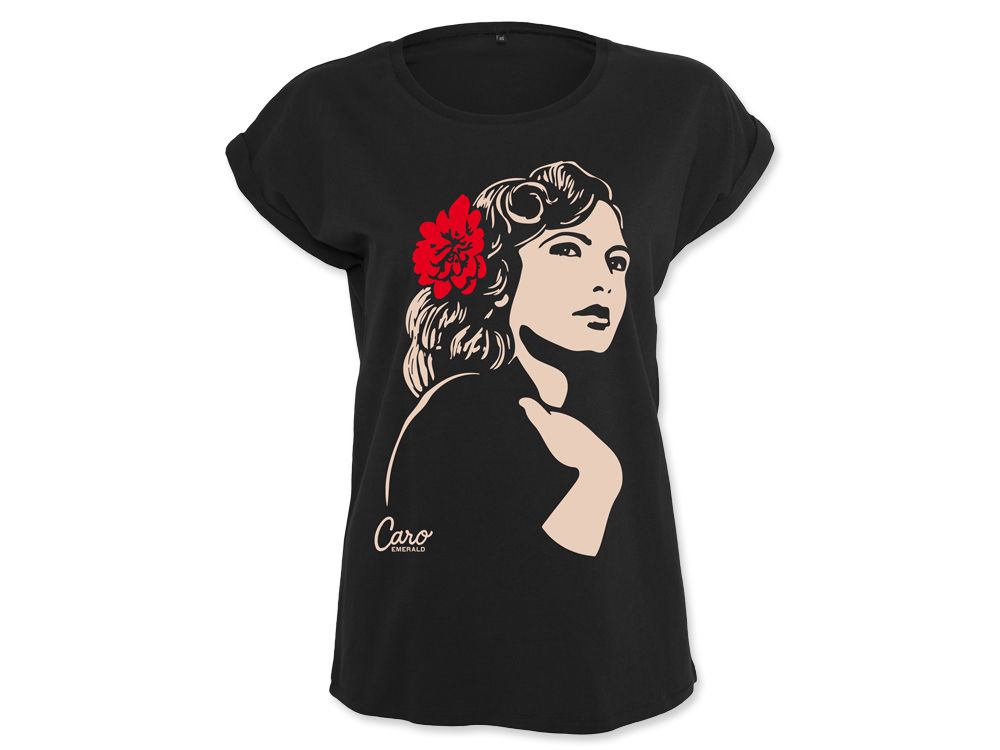 Vintage Portrait Women's T-shirt Black
